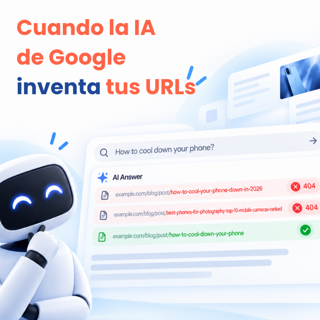 Cuando la IA de Google inventa tus URLs